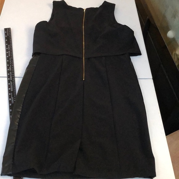 XOXO size 14 black sleeveless dress beaded over lay top back zip - Picture 9 of 11